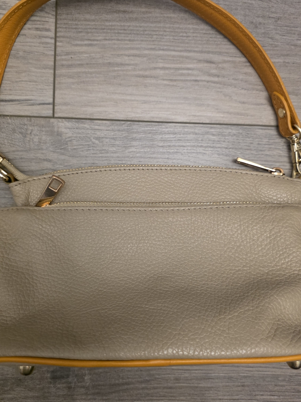 Purse Divina Firenze Triple-Compartment Italian Leather Handbag Shoulder Bag - Picture 7 of 9